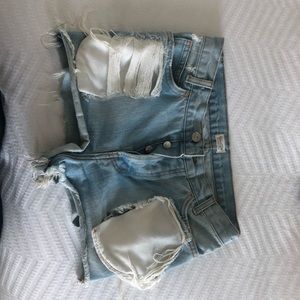 John Galt distressed shorts from Brandy Melville